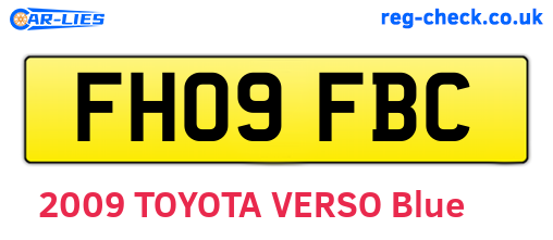 FH09FBC are the vehicle registration plates.