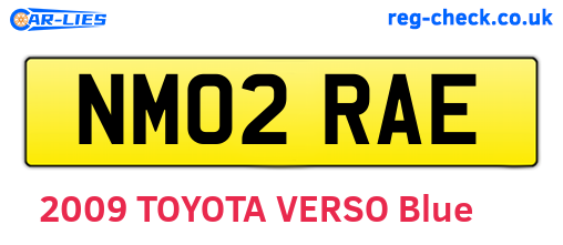NM02RAE are the vehicle registration plates.