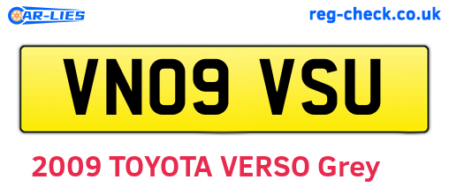 VN09VSU are the vehicle registration plates.