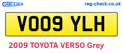 VO09YLH are the vehicle registration plates.
