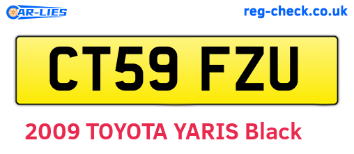 CT59FZU are the vehicle registration plates.