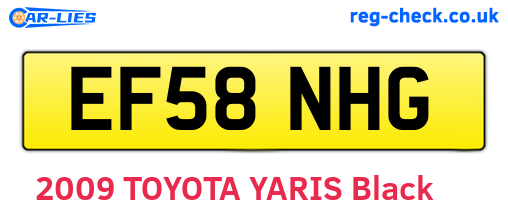 EF58NHG are the vehicle registration plates.