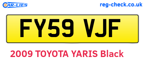 FY59VJF are the vehicle registration plates.