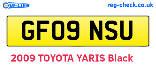 GF09NSU are the vehicle registration plates.