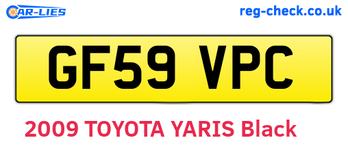 GF59VPC are the vehicle registration plates.