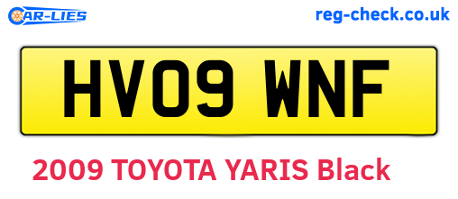 HV09WNF are the vehicle registration plates.