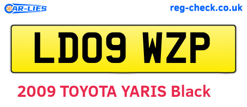 LD09WZP are the vehicle registration plates.