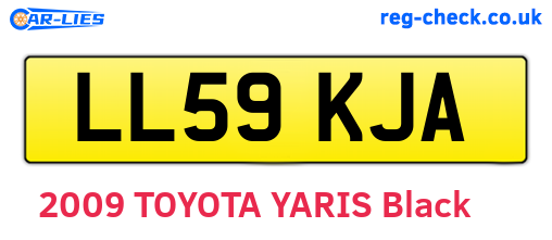 LL59KJA are the vehicle registration plates.