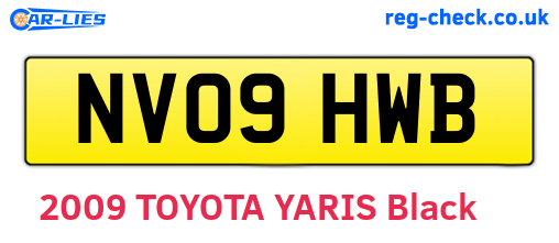 NV09HWB are the vehicle registration plates.