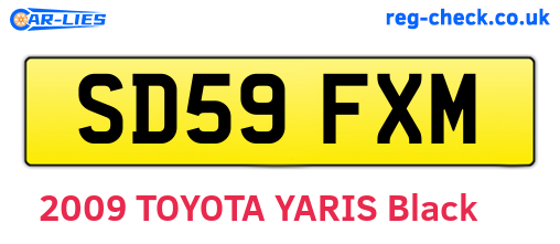 SD59FXM are the vehicle registration plates.