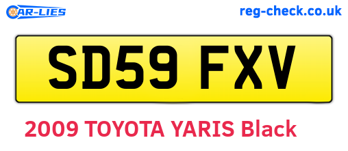 SD59FXV are the vehicle registration plates.