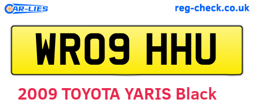 WR09HHU are the vehicle registration plates.