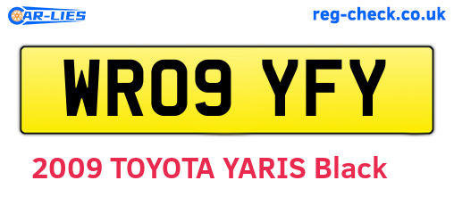 WR09YFY are the vehicle registration plates.