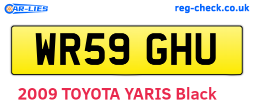 WR59GHU are the vehicle registration plates.