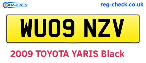 WU09NZV are the vehicle registration plates.