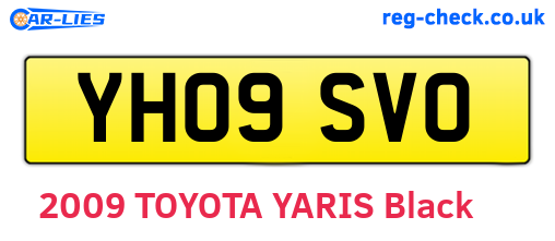YH09SVO are the vehicle registration plates.