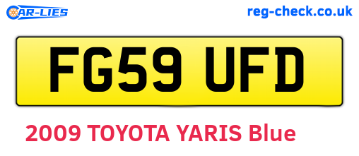 FG59UFD are the vehicle registration plates.