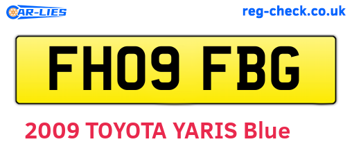 FH09FBG are the vehicle registration plates.