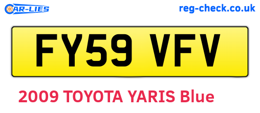 FY59VFV are the vehicle registration plates.