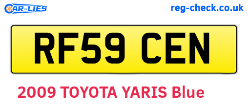 RF59CEN are the vehicle registration plates.
