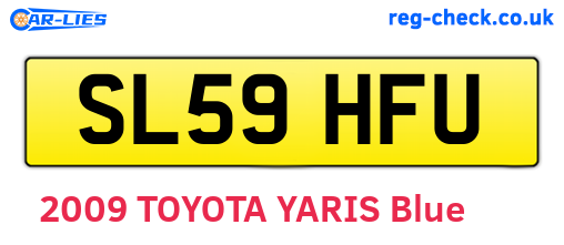 SL59HFU are the vehicle registration plates.