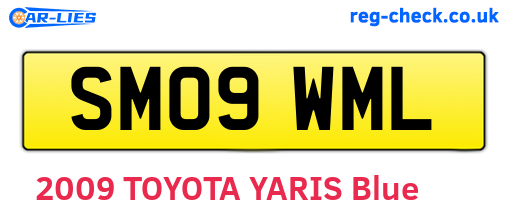 SM09WML are the vehicle registration plates.