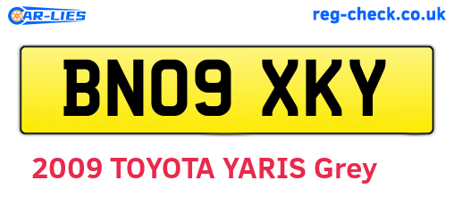 BN09XKY are the vehicle registration plates.