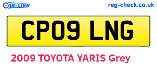 CP09LNG are the vehicle registration plates.