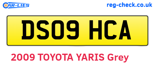 DS09HCA are the vehicle registration plates.