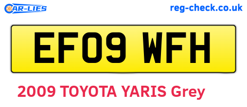 EF09WFH are the vehicle registration plates.