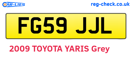 FG59JJL are the vehicle registration plates.