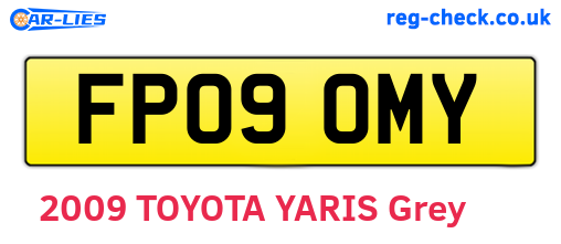 FP09OMY are the vehicle registration plates.