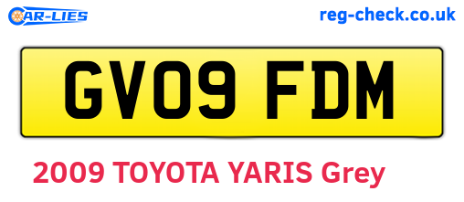 GV09FDM are the vehicle registration plates.