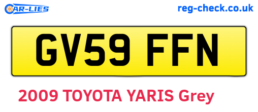 GV59FFN are the vehicle registration plates.