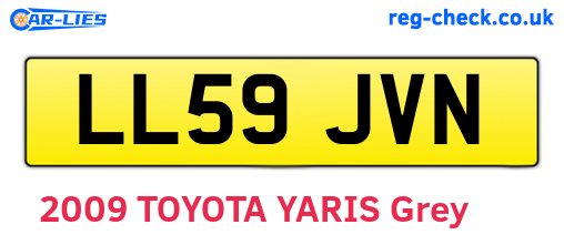 LL59JVN are the vehicle registration plates.