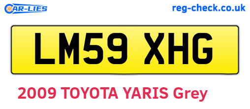 LM59XHG are the vehicle registration plates.