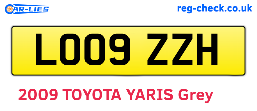LO09ZZH are the vehicle registration plates.