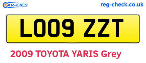LO09ZZT are the vehicle registration plates.
