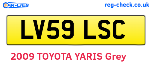 LV59LSC are the vehicle registration plates.