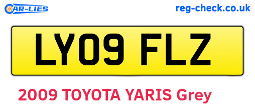 LY09FLZ are the vehicle registration plates.