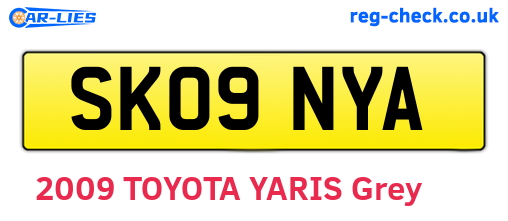SK09NYA are the vehicle registration plates.