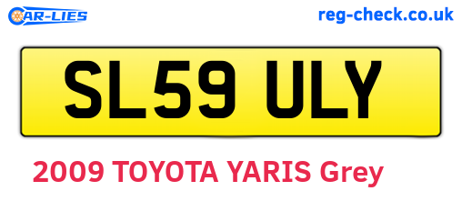 SL59ULY are the vehicle registration plates.