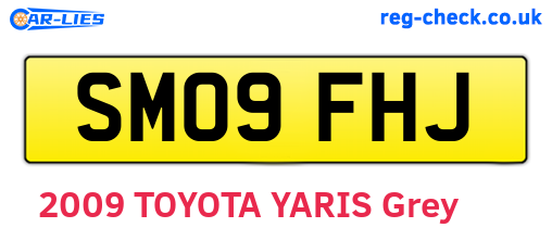 SM09FHJ are the vehicle registration plates.