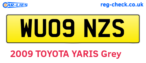 WU09NZS are the vehicle registration plates.