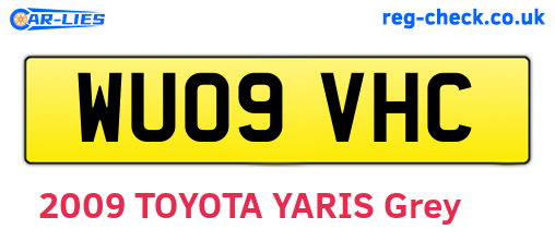 WU09VHC are the vehicle registration plates.