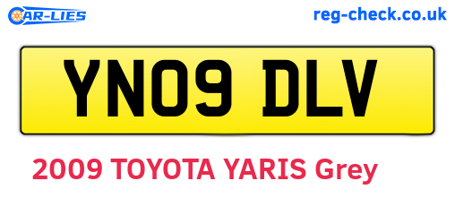 YN09DLV are the vehicle registration plates.