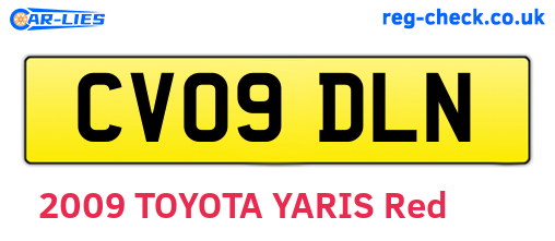 CV09DLN are the vehicle registration plates.