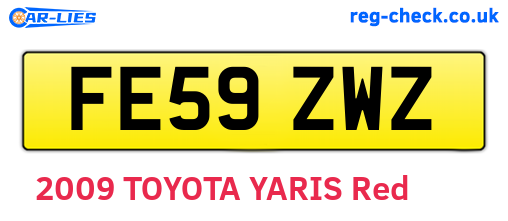 FE59ZWZ are the vehicle registration plates.