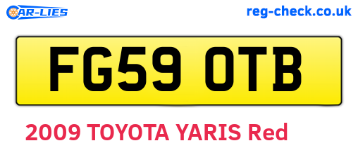 FG59OTB are the vehicle registration plates.