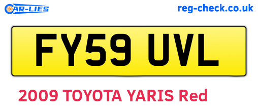 FY59UVL are the vehicle registration plates.
